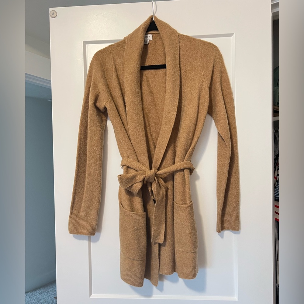J.crew Cardigan with belt Size Small